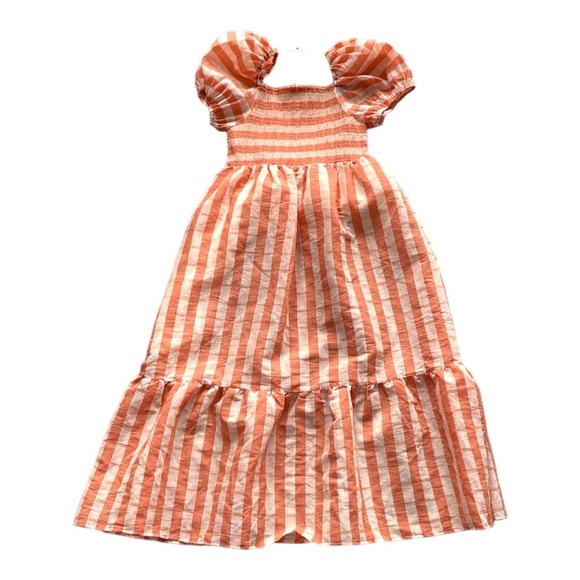 Anthropologie dRA Los Angeles Nicole Midi Dress In Peach Stripe Size Medium NWT - Picture 4 of 8